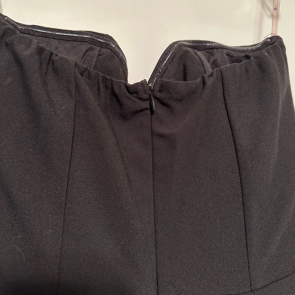 Sans Souci Strapless Black Romper, Size Small, Boning to Hold up Top, Never Worn - Picture 2 of 6
